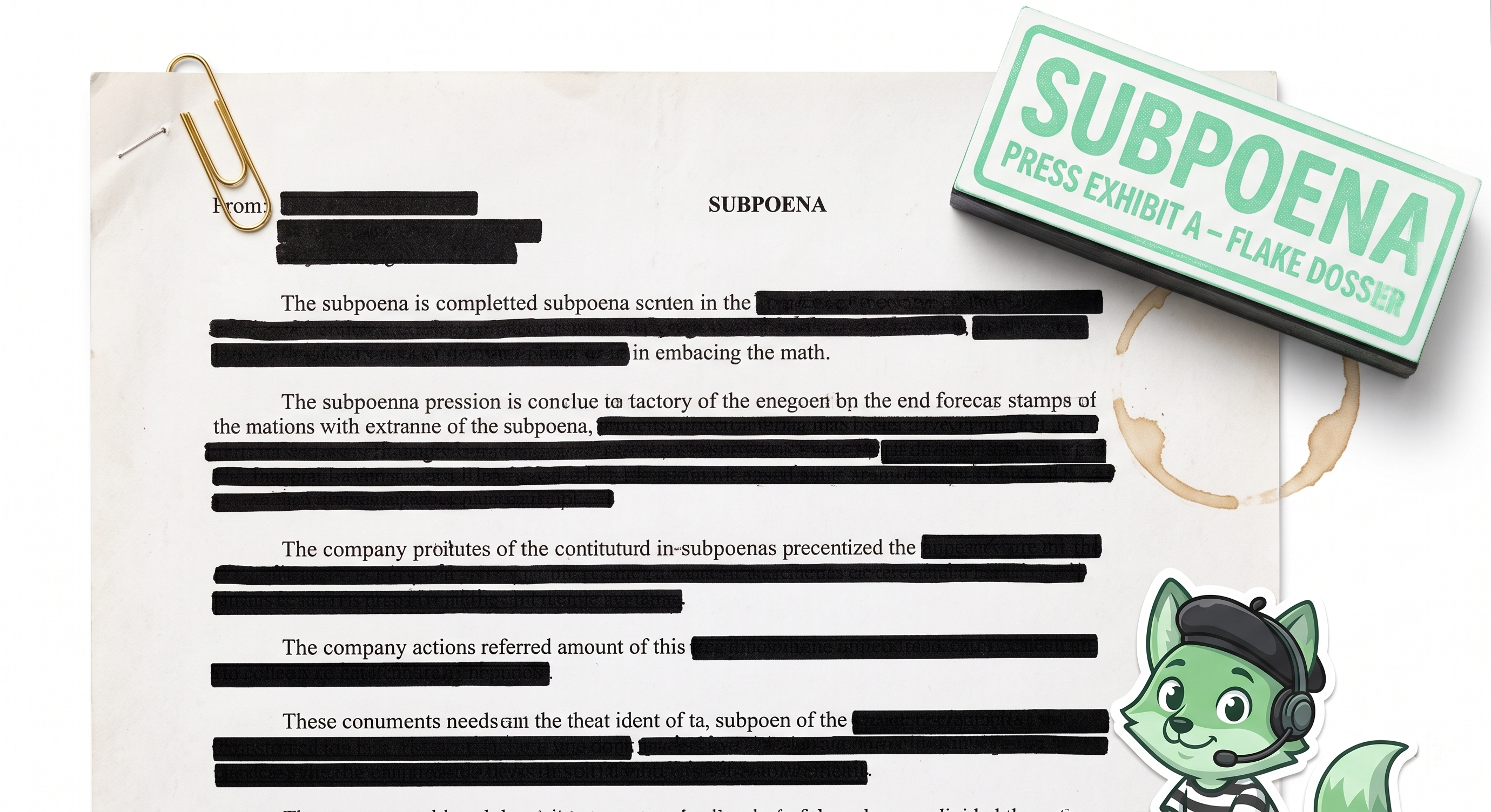 Redacted fee motion exhibit