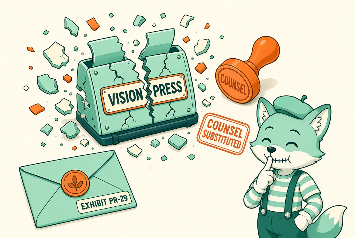 Fictional Vision Press reception after the drop